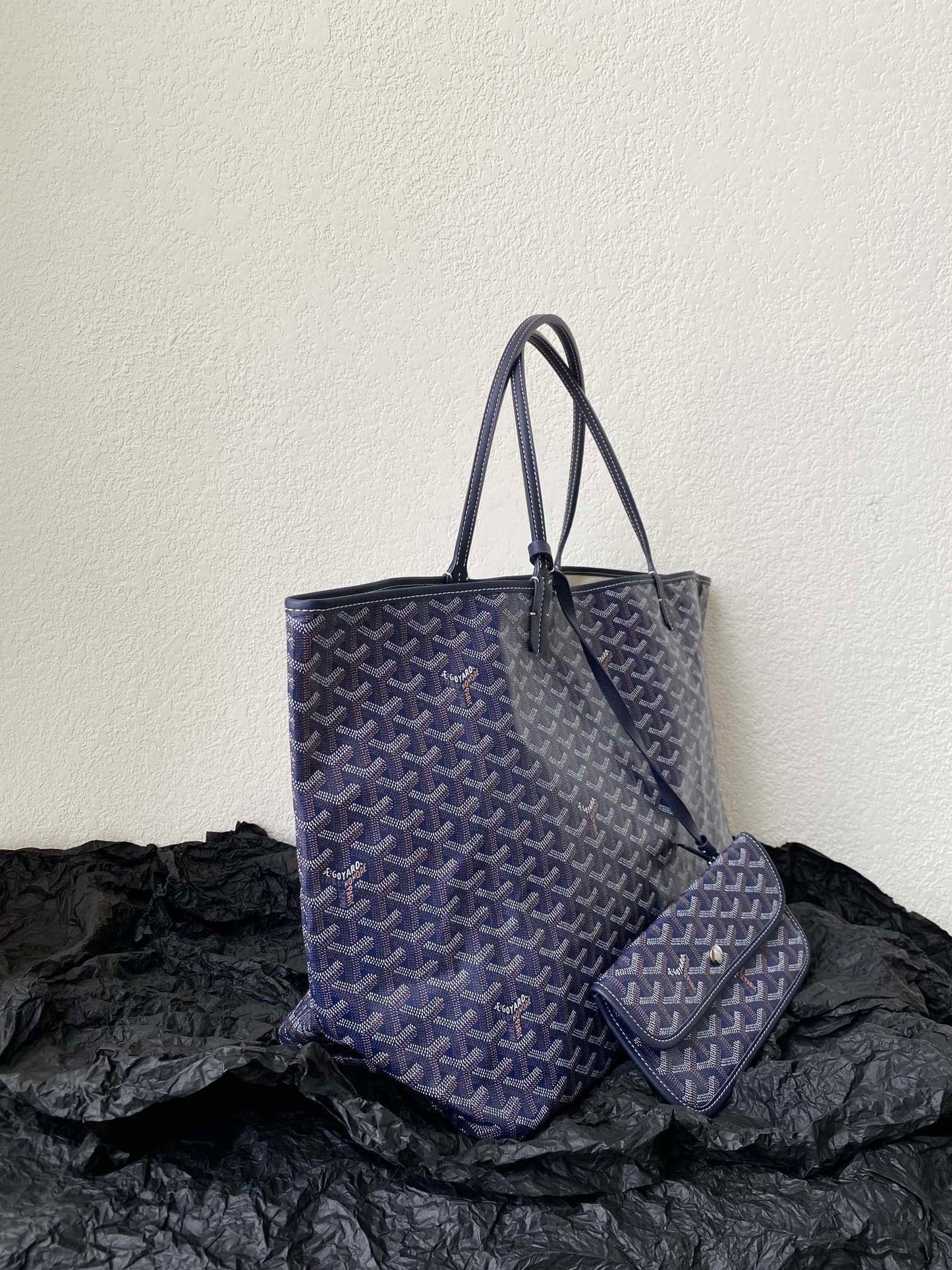 SAINT LOUIS GM 40CM NAVY BLUE CANVAS - 40cm x 34cm x 20cm