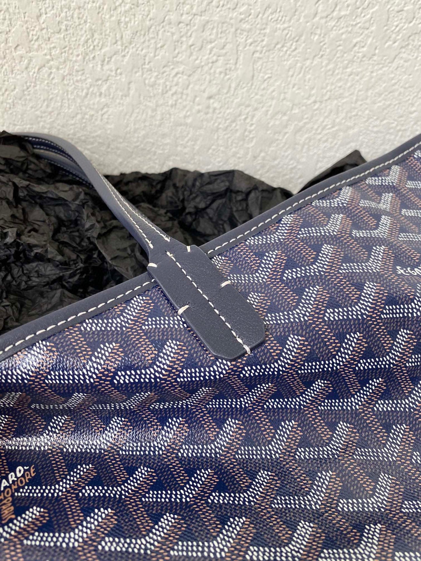 SAINT LOUIS GM 40CM NAVY BLUE CANVAS - 40cm x 34cm x 20cm