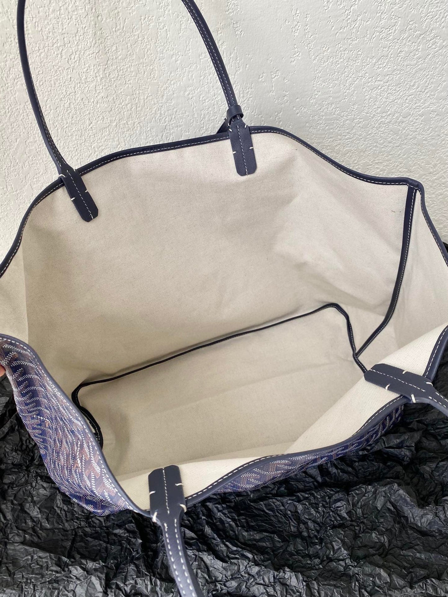 SAINT LOUIS GM 40CM NAVY BLUE CANVAS - 40cm x 34cm x 20cm