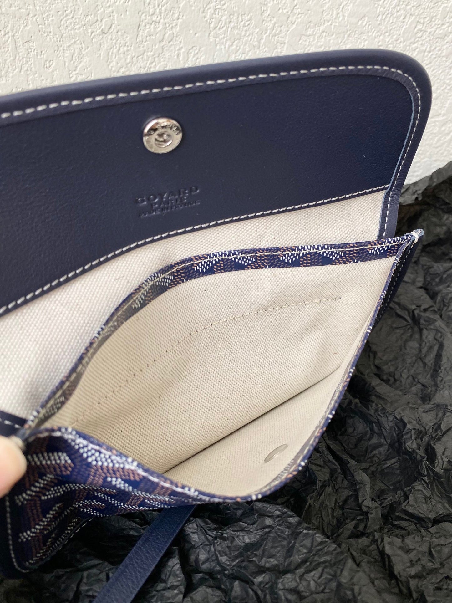 SAINT LOUIS GM 40CM NAVY BLUE CANVAS - 40cm x 34cm x 20cm