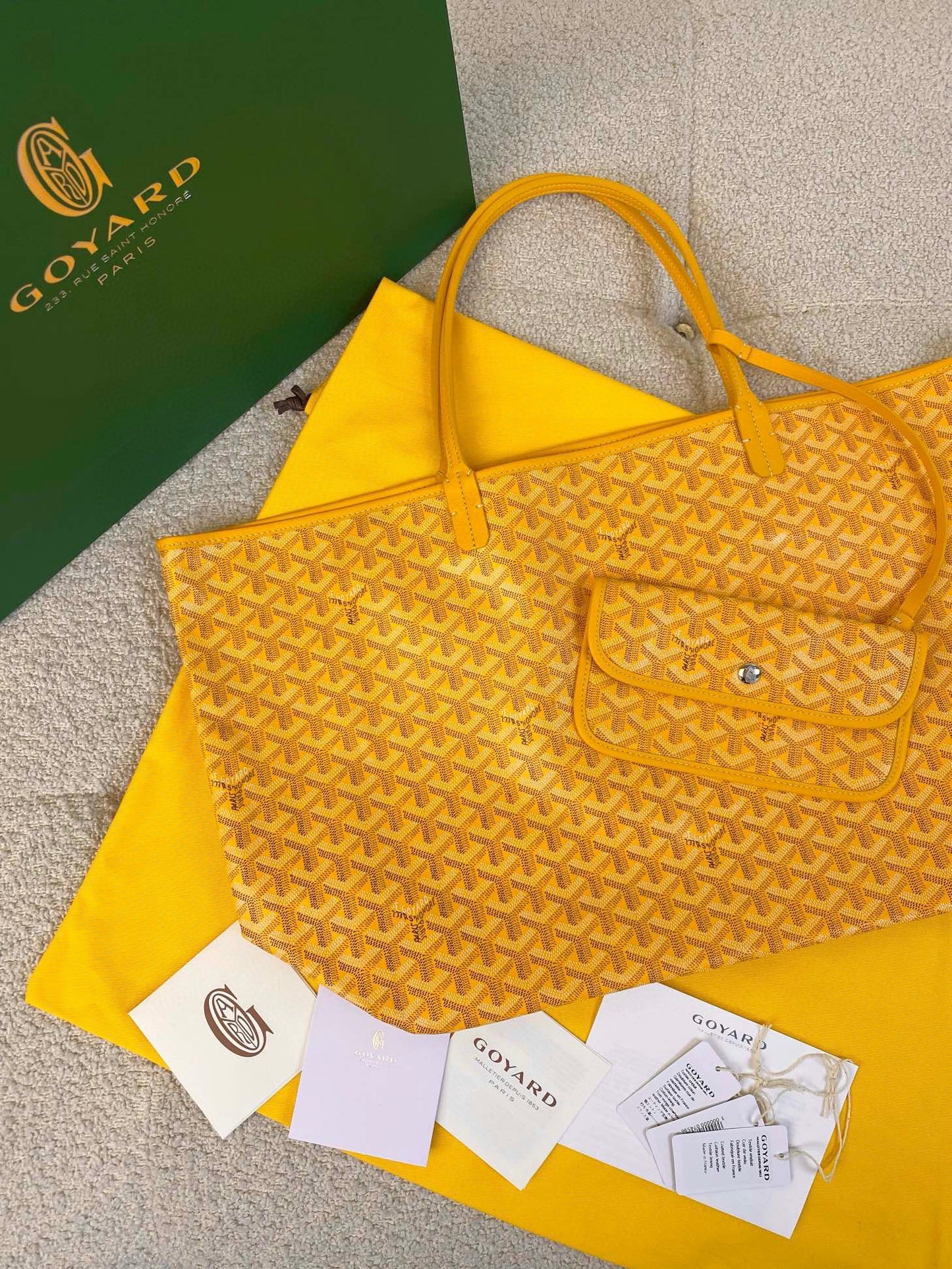 SAINT LOUIS GM 40CM YELLOW CANVAS - 40cm x 34cm x 20cm