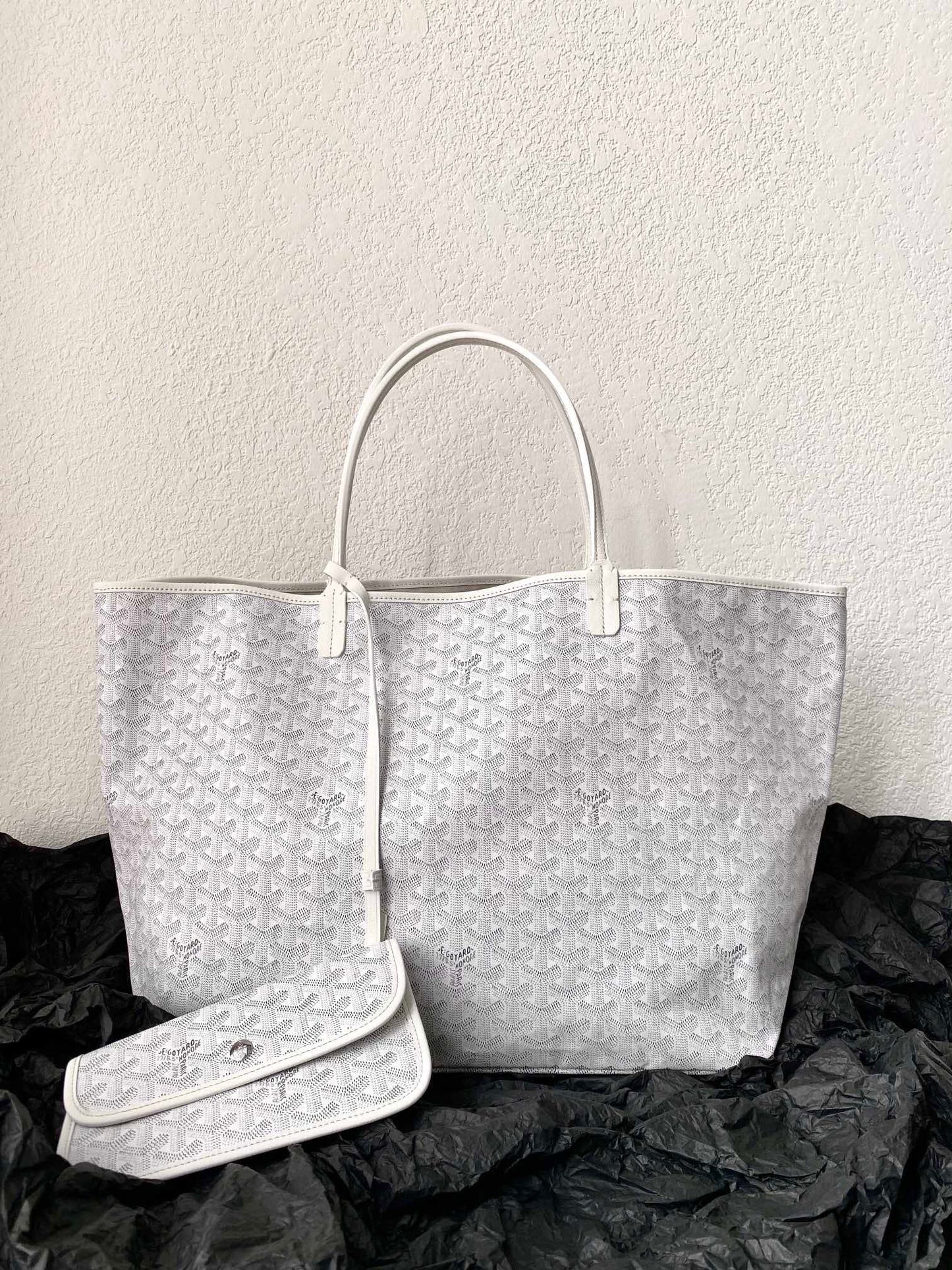 SAINT LOUIS GM 40CM WHITE CANVAS - 40cm x 34cm x 20cm