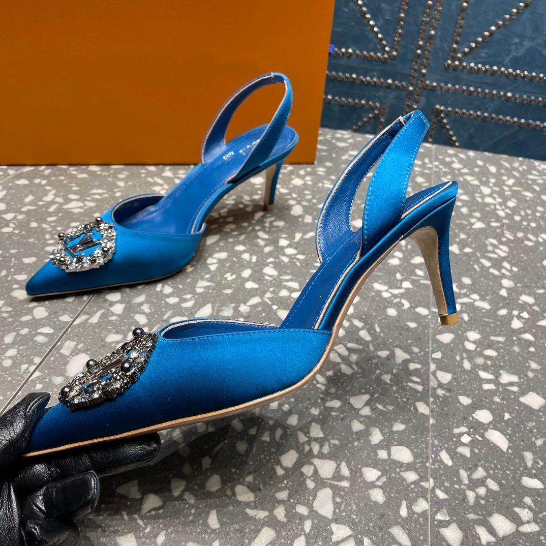 LV MET SLINGBACK PUMP BLUE - 35