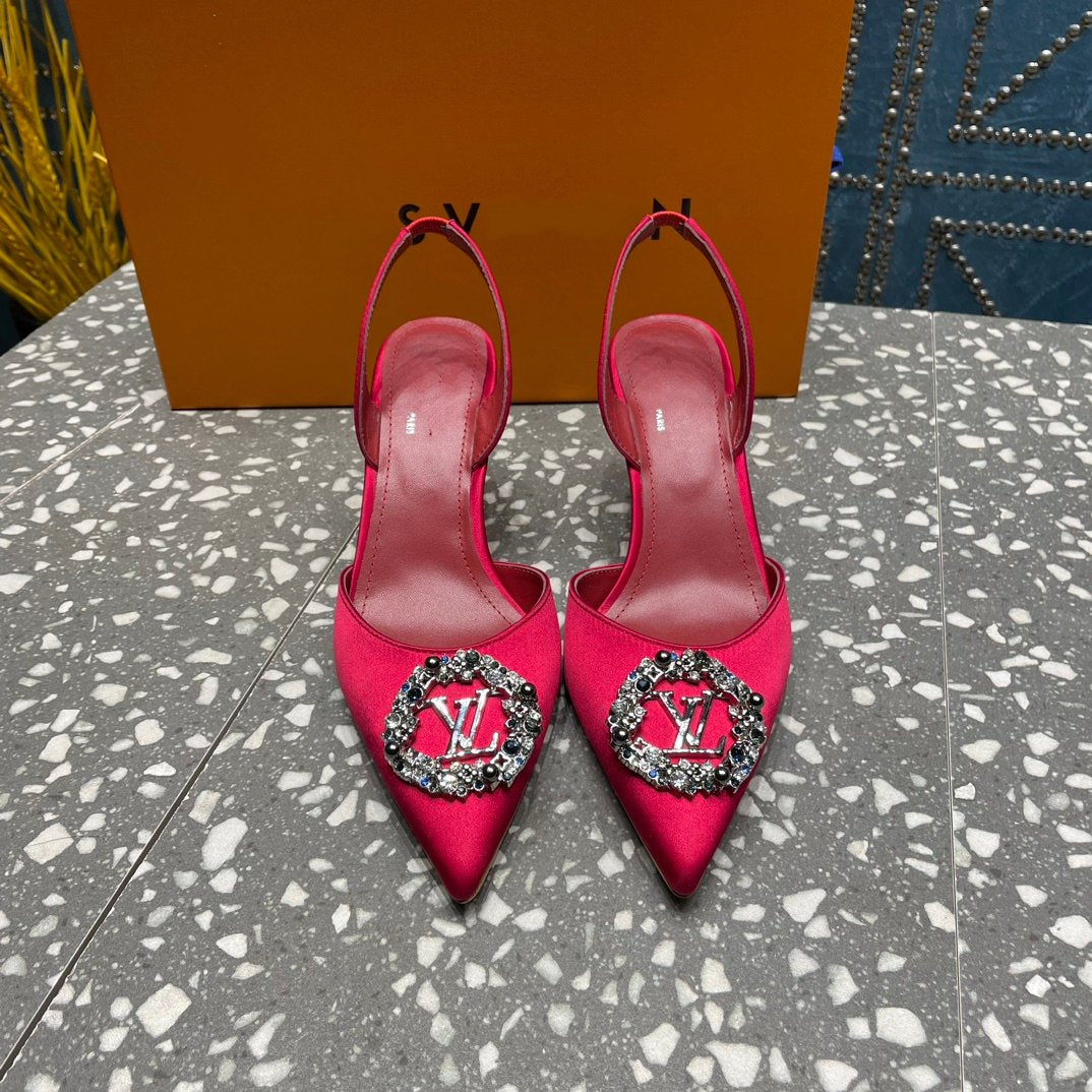 LV MET SLINGBACK PUMP RED - 35