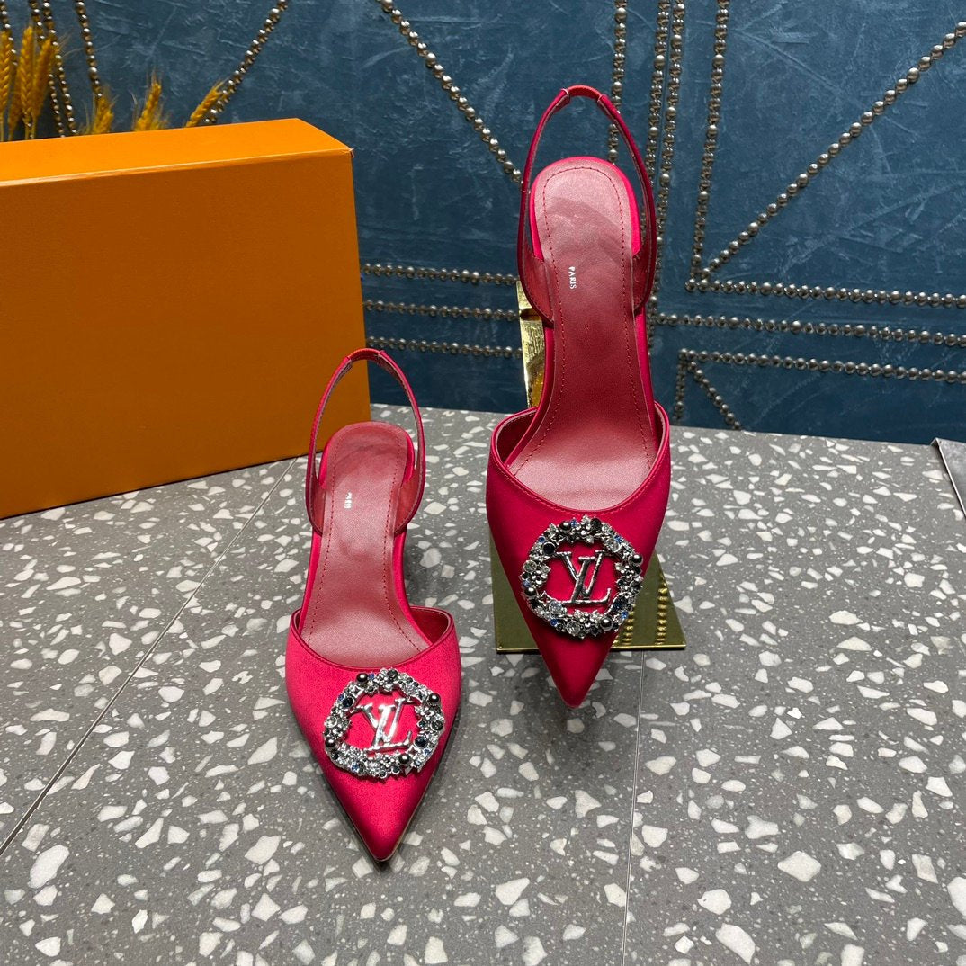 LV MET SLINGBACK PUMP RED - 35
