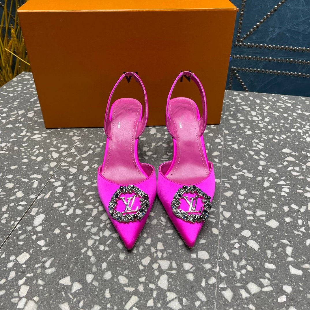 LV MET SLINGBACK PUMP PINK - 35