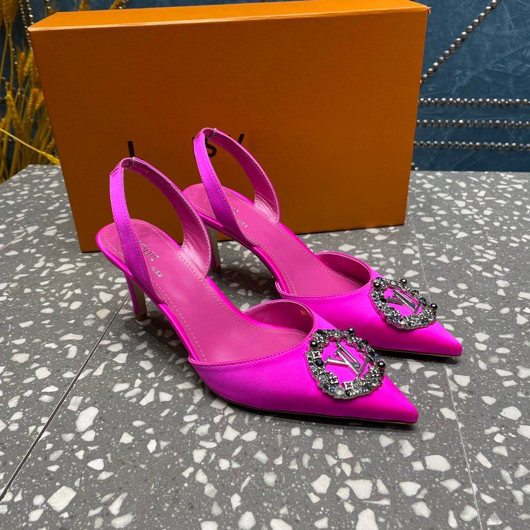 LV MET SLINGBACK PUMP PINK - 35