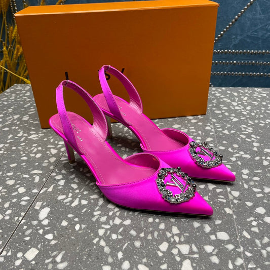 LV MET SLINGBACK PUMP PINK - 35