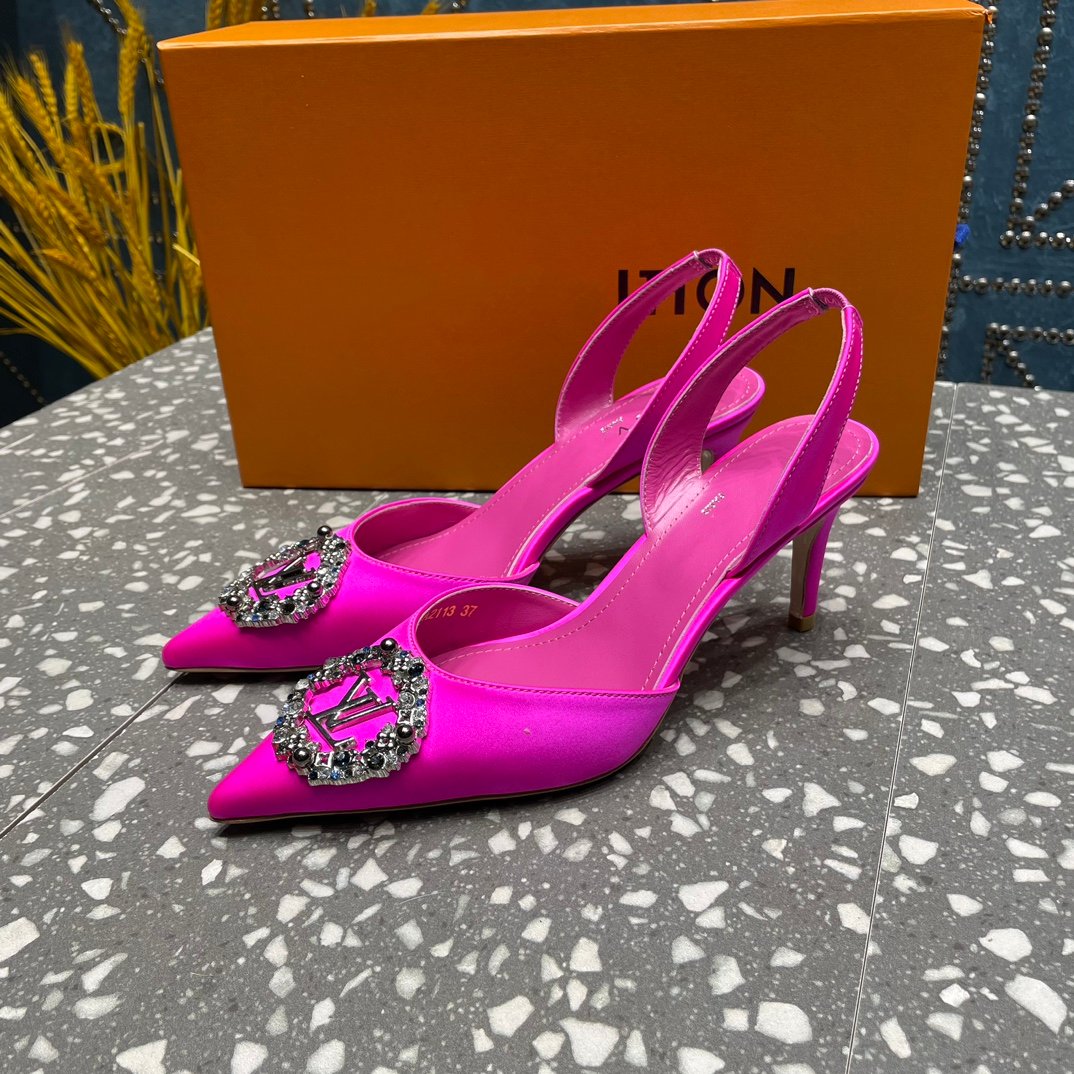 LV MET SLINGBACK PUMP PINK - 35