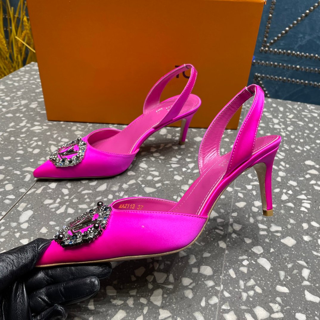 LV MET SLINGBACK PUMP PINK - 35