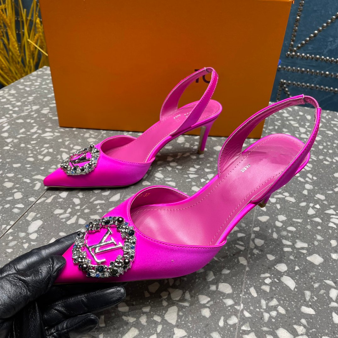 LV MET SLINGBACK PUMP PINK - 35
