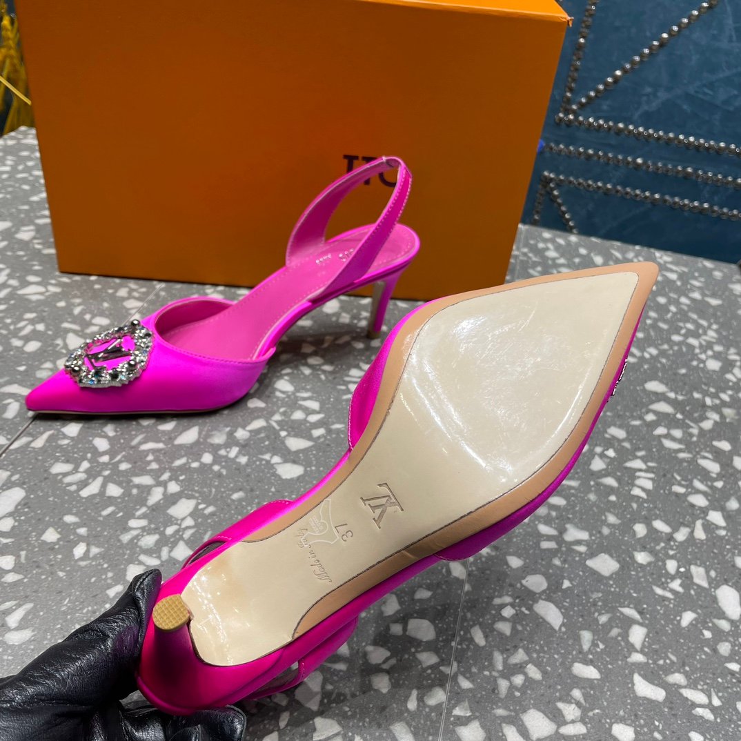 LV MET SLINGBACK PUMP PINK - 35