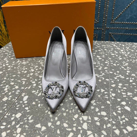 LV MET SLINGBACK PUMP GREY - 35