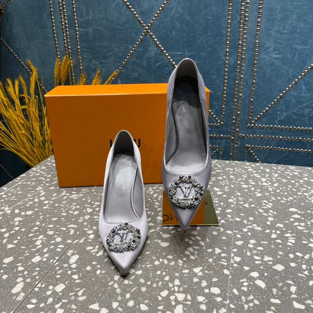 LV MET SLINGBACK PUMP GREY - 35