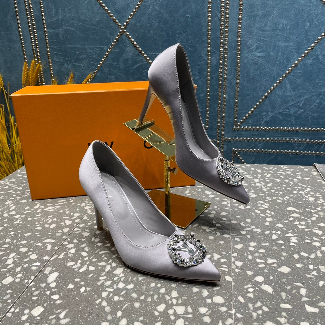 LV MET SLINGBACK PUMP GREY - 35