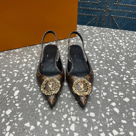 LV MET SLINGBACK BALLERINA MONOGRAM - 35