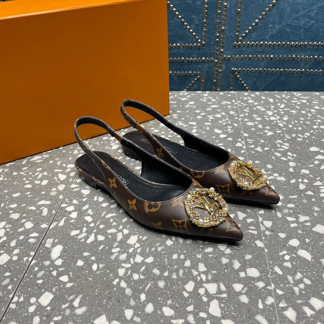 LV MET SLINGBACK BALLERINA MONOGRAM - 35