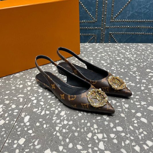 LV MET SLINGBACK BALLERINA MONOGRAM - 35