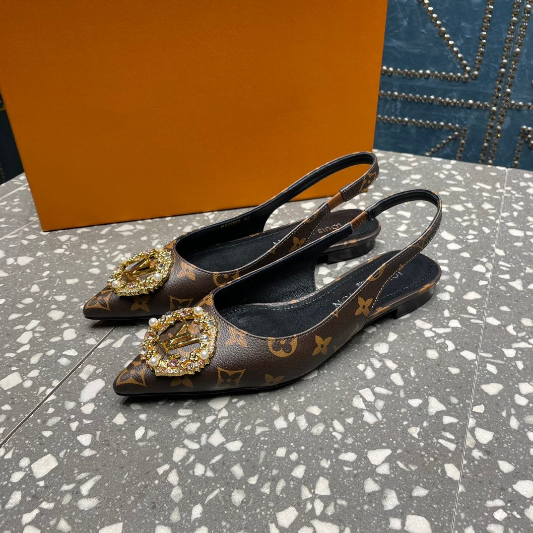 LV MET SLINGBACK BALLERINA MONOGRAM - 35