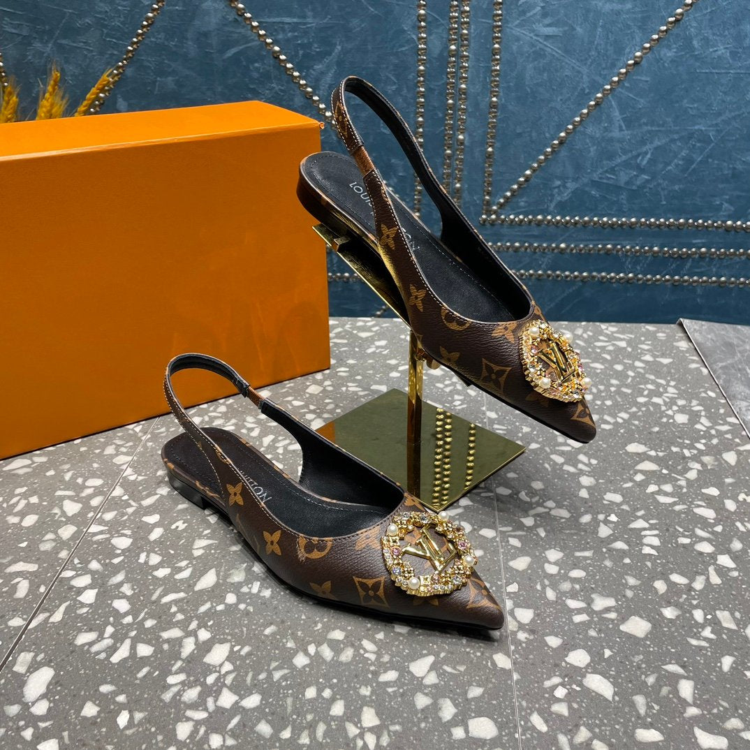 LV MET SLINGBACK BALLERINA MONOGRAM - 35