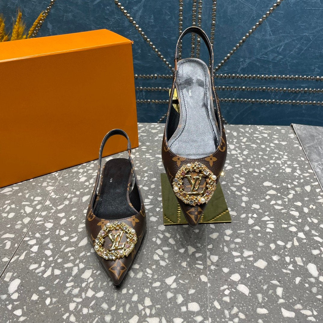 LV MET SLINGBACK BALLERINA MONOGRAM - 35