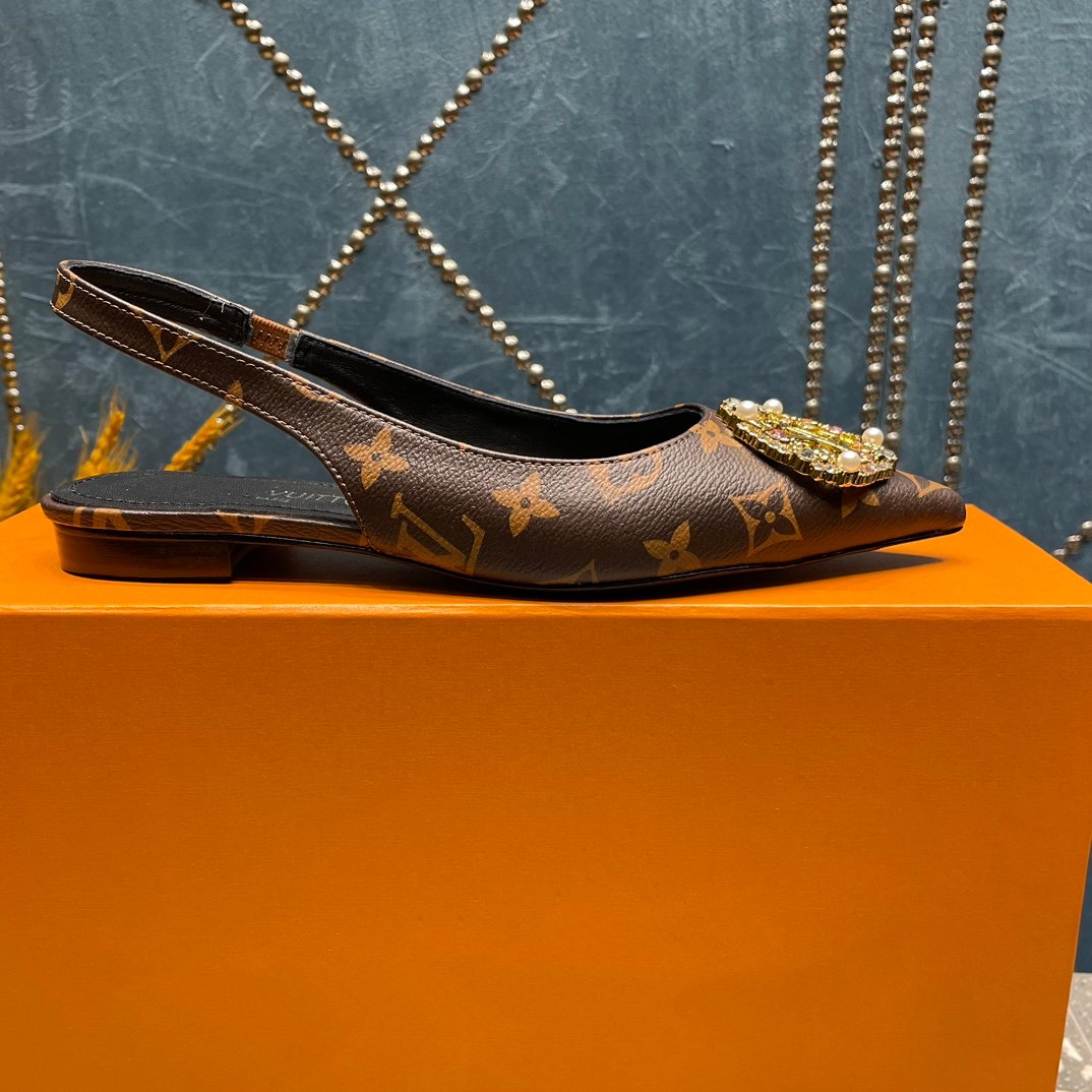 LV MET SLINGBACK BALLERINA MONOGRAM - 35