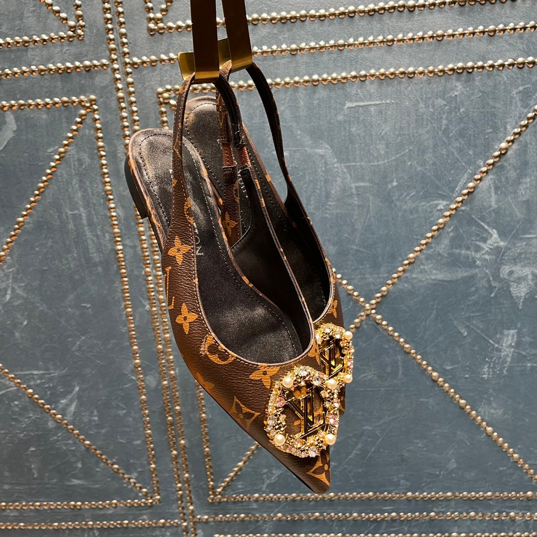 LV MET SLINGBACK BALLERINA MONOGRAM - 35