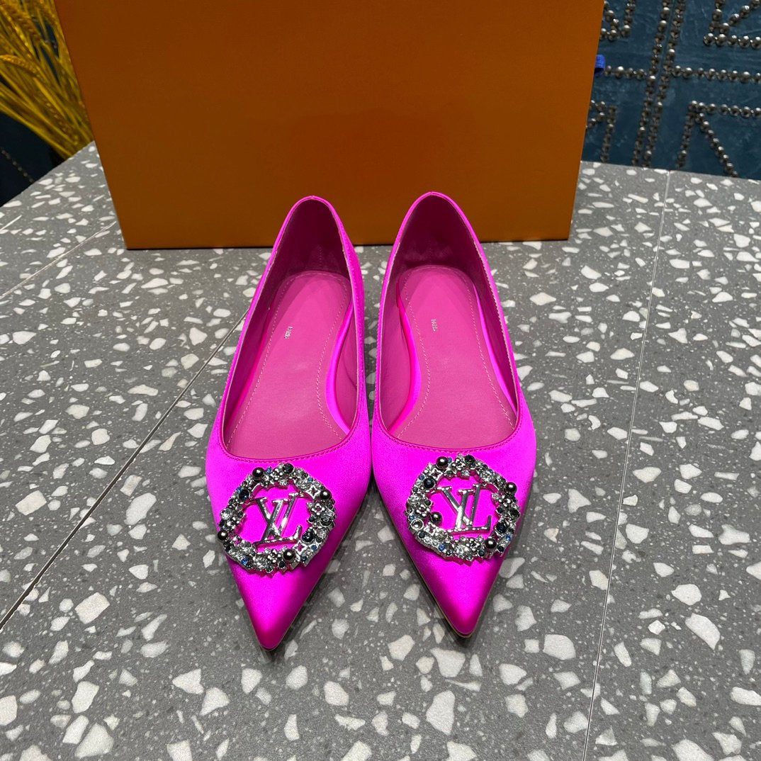 LV MET FLAT BALLERINA PINK - 35