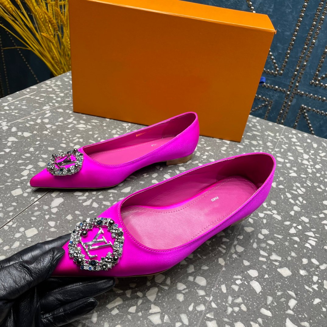 LV MET FLAT BALLERINA PINK - 35