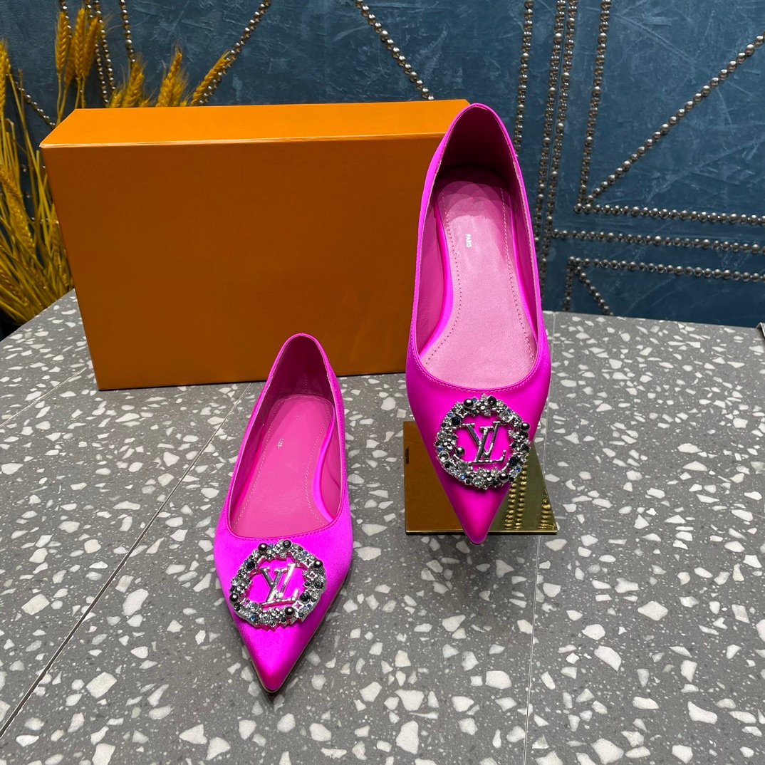 LV MET FLAT BALLERINA PINK - 35
