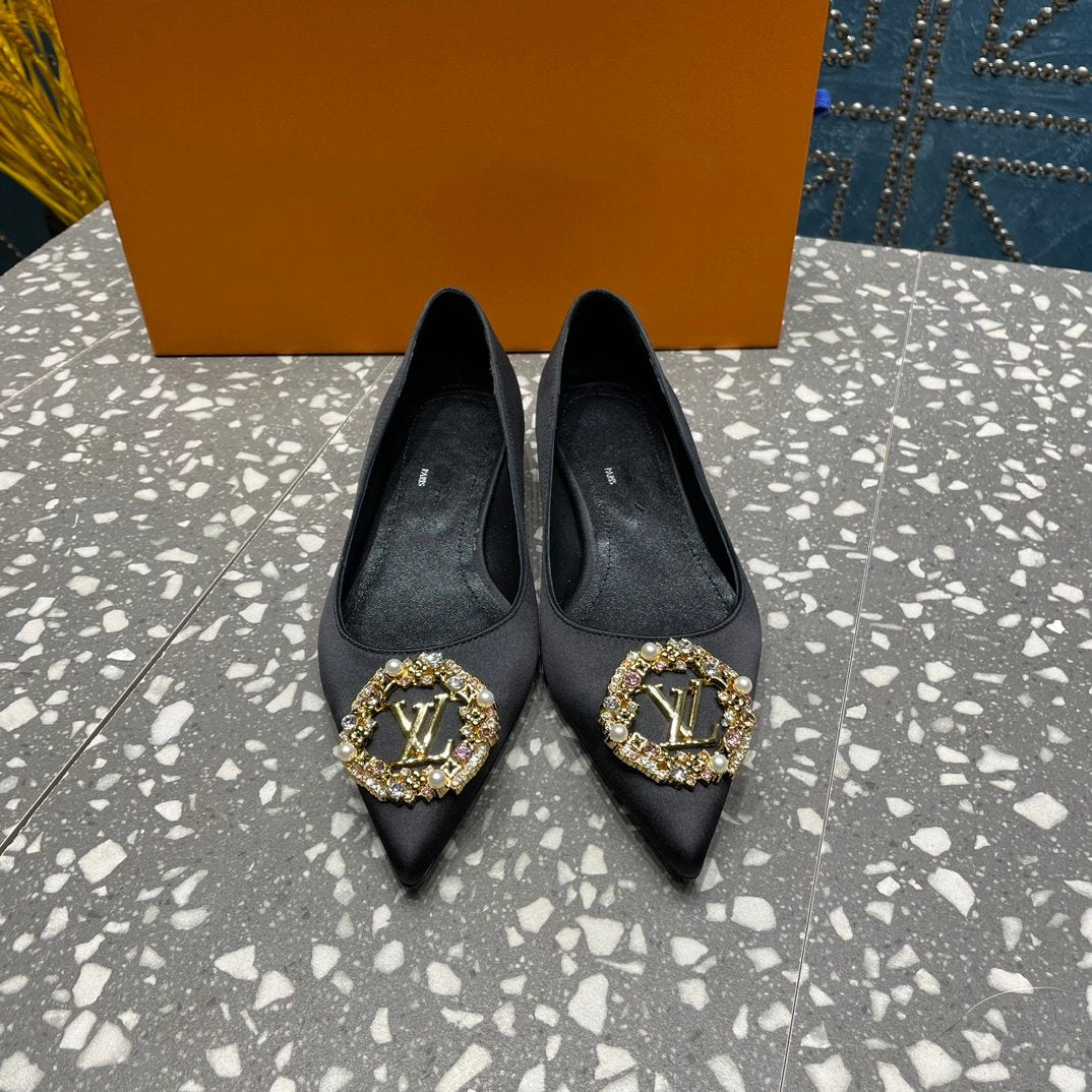 LV MET FLAT BALLERINA NOIR - 35