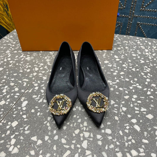 LV MET FLAT BALLERINA NOIR - 35