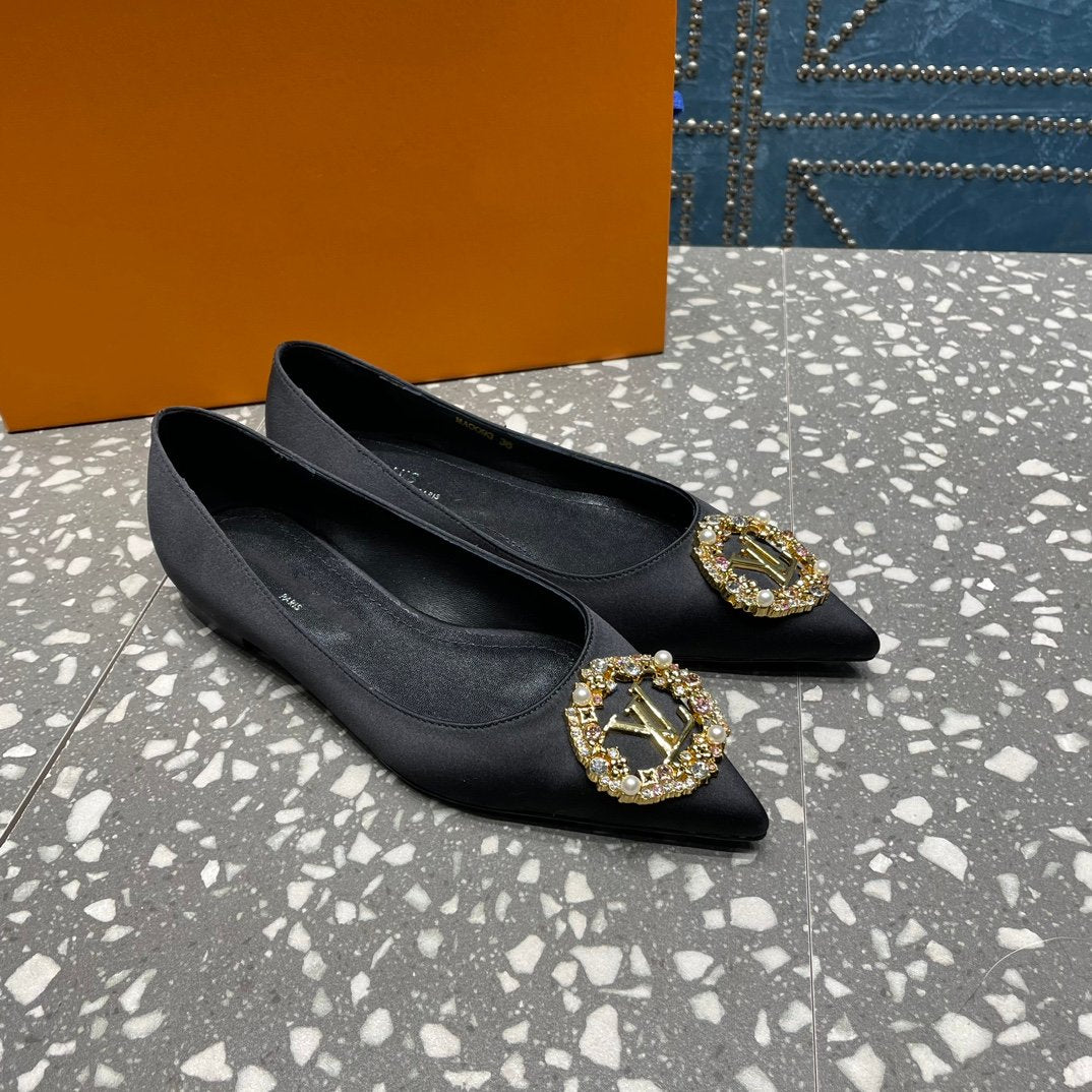 LV MET FLAT BALLERINA NOIR - 35