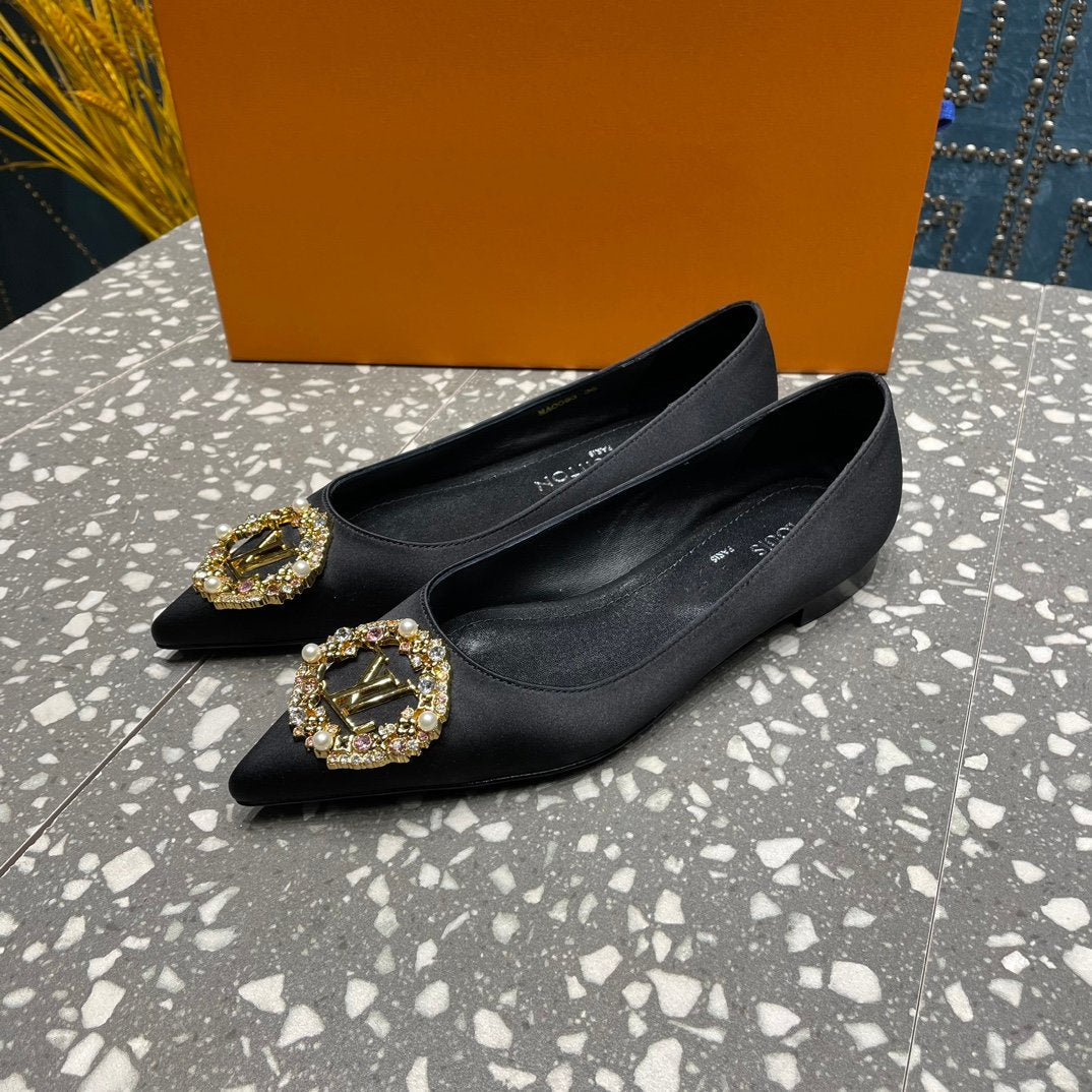 LV MET FLAT BALLERINA NOIR - 35