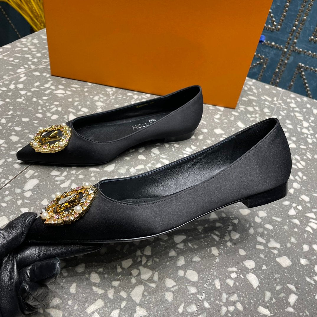 LV MET FLAT BALLERINA NOIR - 35