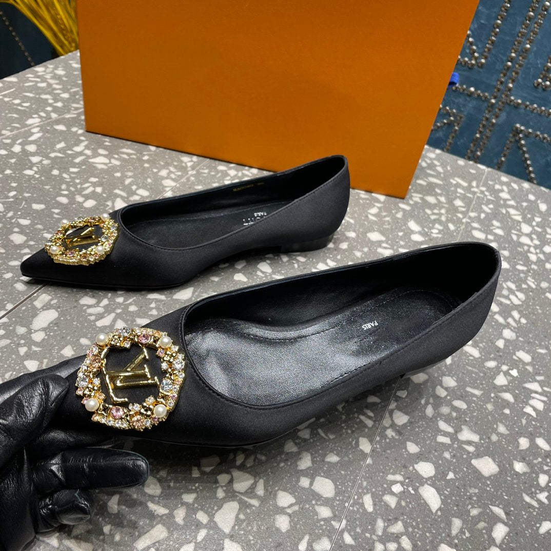 LV MET FLAT BALLERINA NOIR - 35