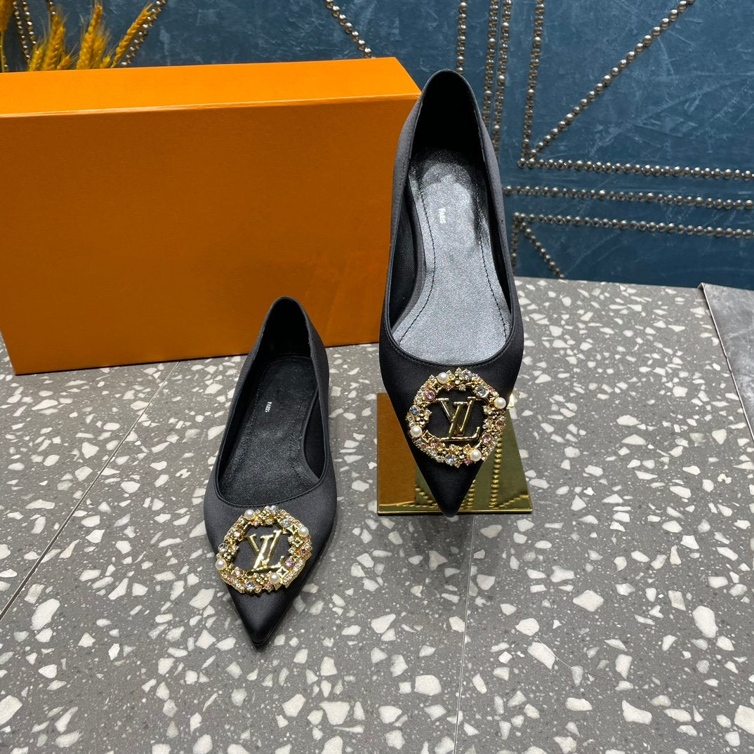 LV MET FLAT BALLERINA NOIR - 35