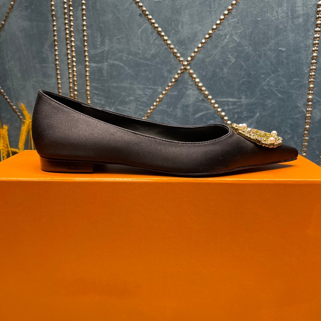 LV MET FLAT BALLERINA NOIR - 35