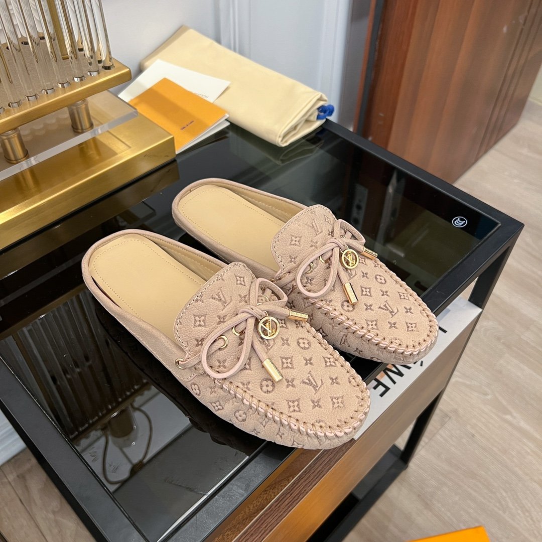 LV COSY FLAT LOGO STAMPING BEIGE - 35