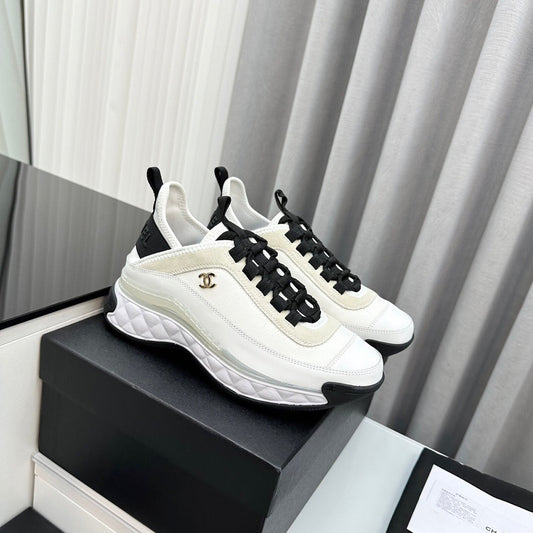 CC Bubble Quilted Trainer Sneaker White - 34