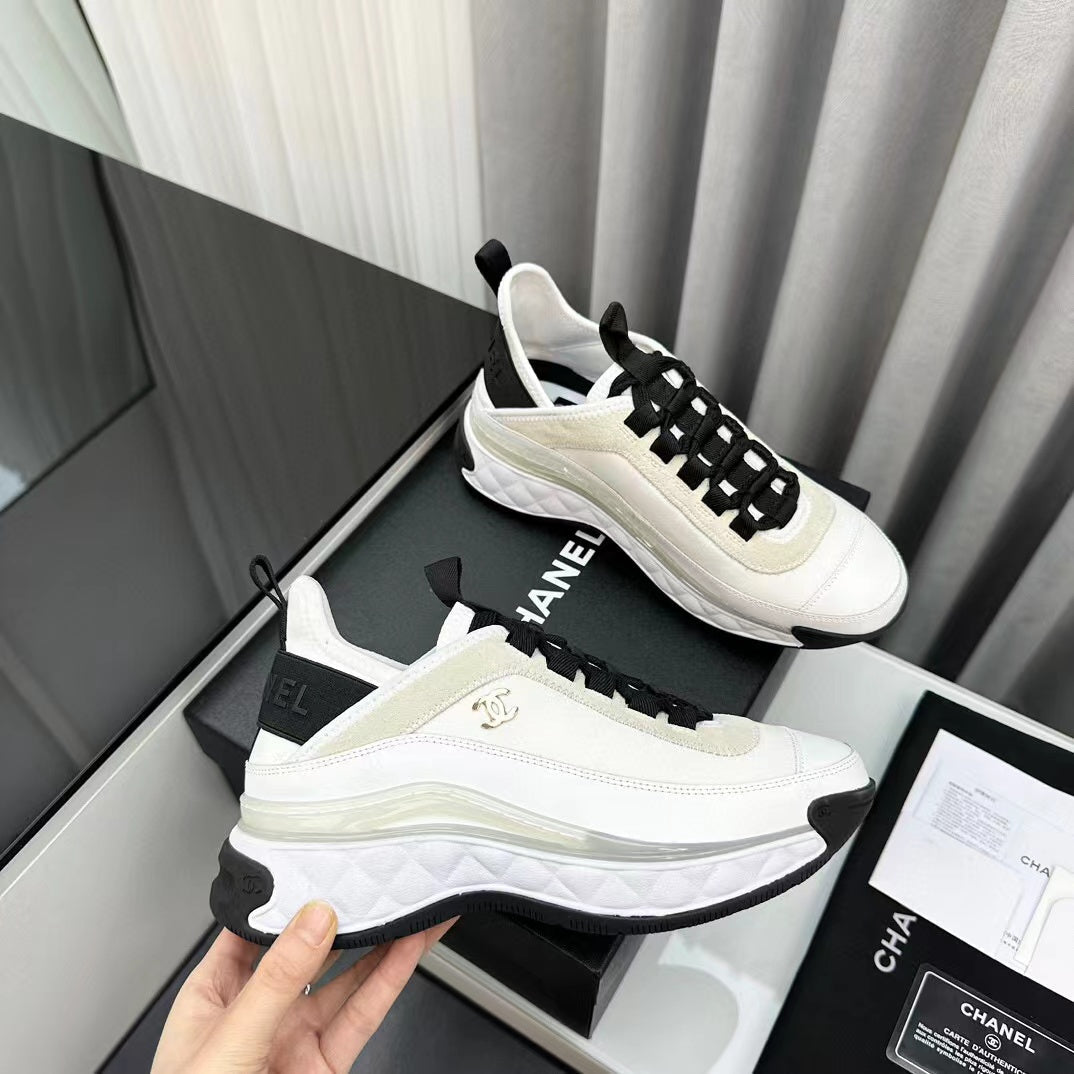CC Bubble Quilted Trainer Sneaker White - 34