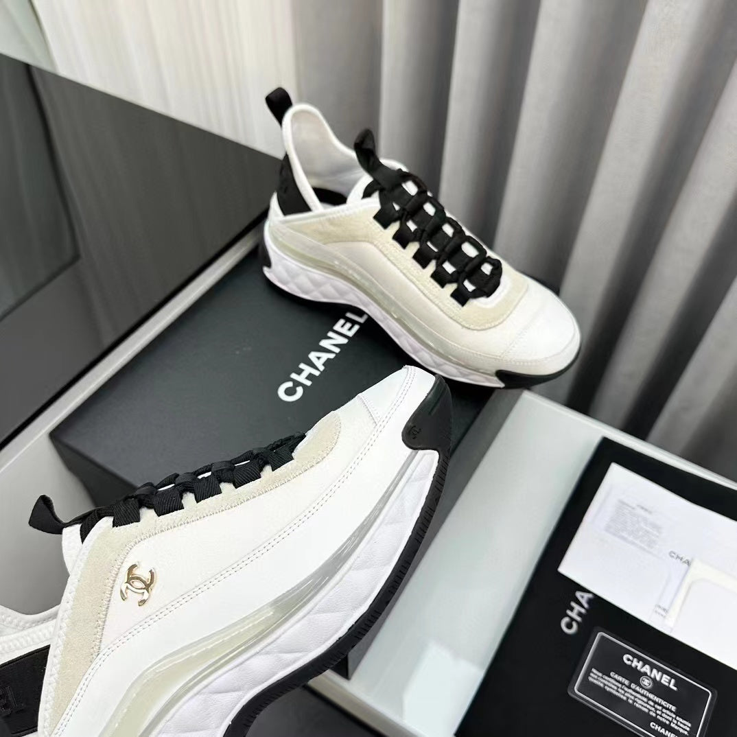 CC Bubble Quilted Trainer Sneaker White - 34