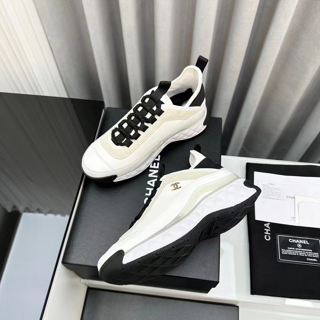 CC Bubble Quilted Trainer Sneaker White - 34