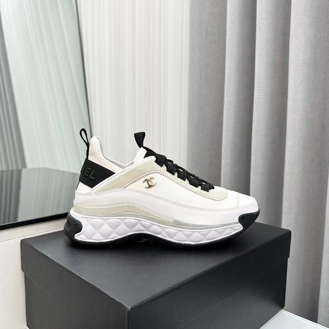 CC Bubble Quilted Trainer Sneaker White - 34