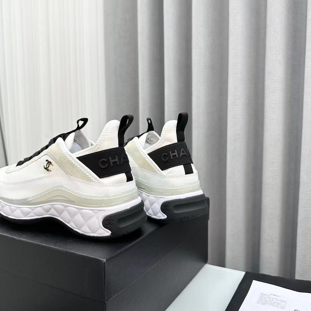 CC Bubble Quilted Trainer Sneaker White - 34