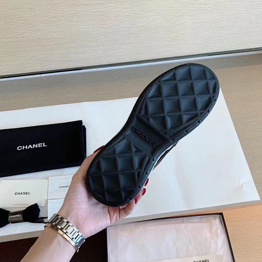 CC Bubble Quilted Trainer Sneaker Black White - 34