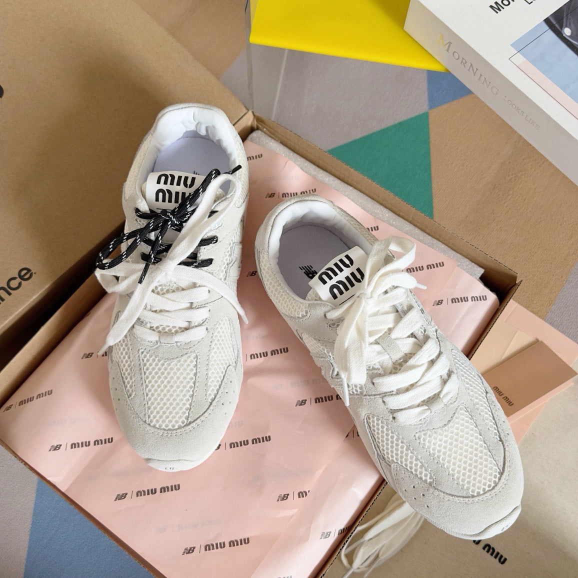 MIUMIU x NB White Sneakers 530 - 35