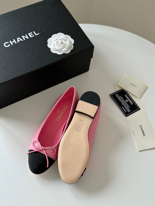 BALLET FLATS TAFFY BLACK LAMBSKIN - 35