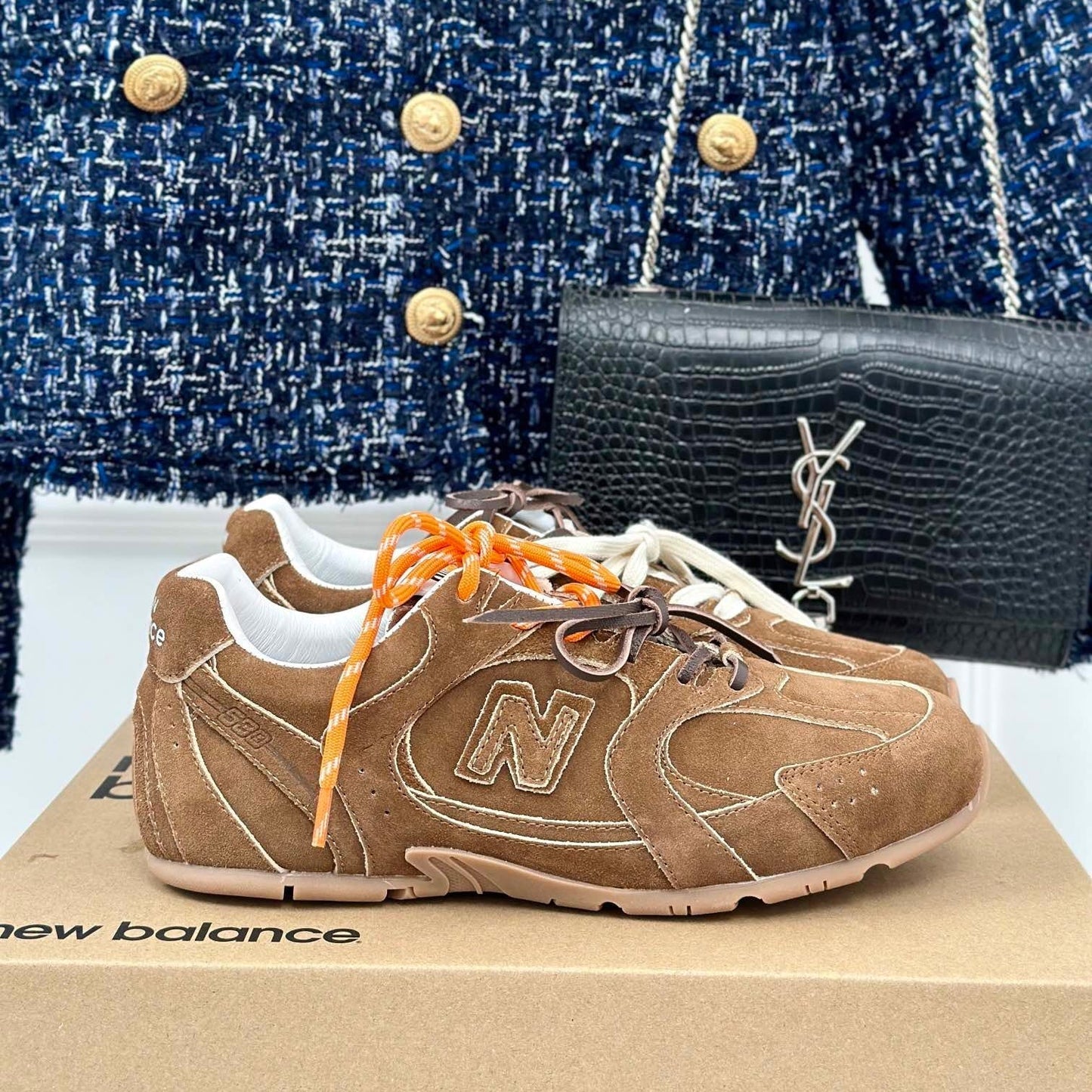 MIUMIU x NB BROWN Sneakers 530 SUEDE - 35