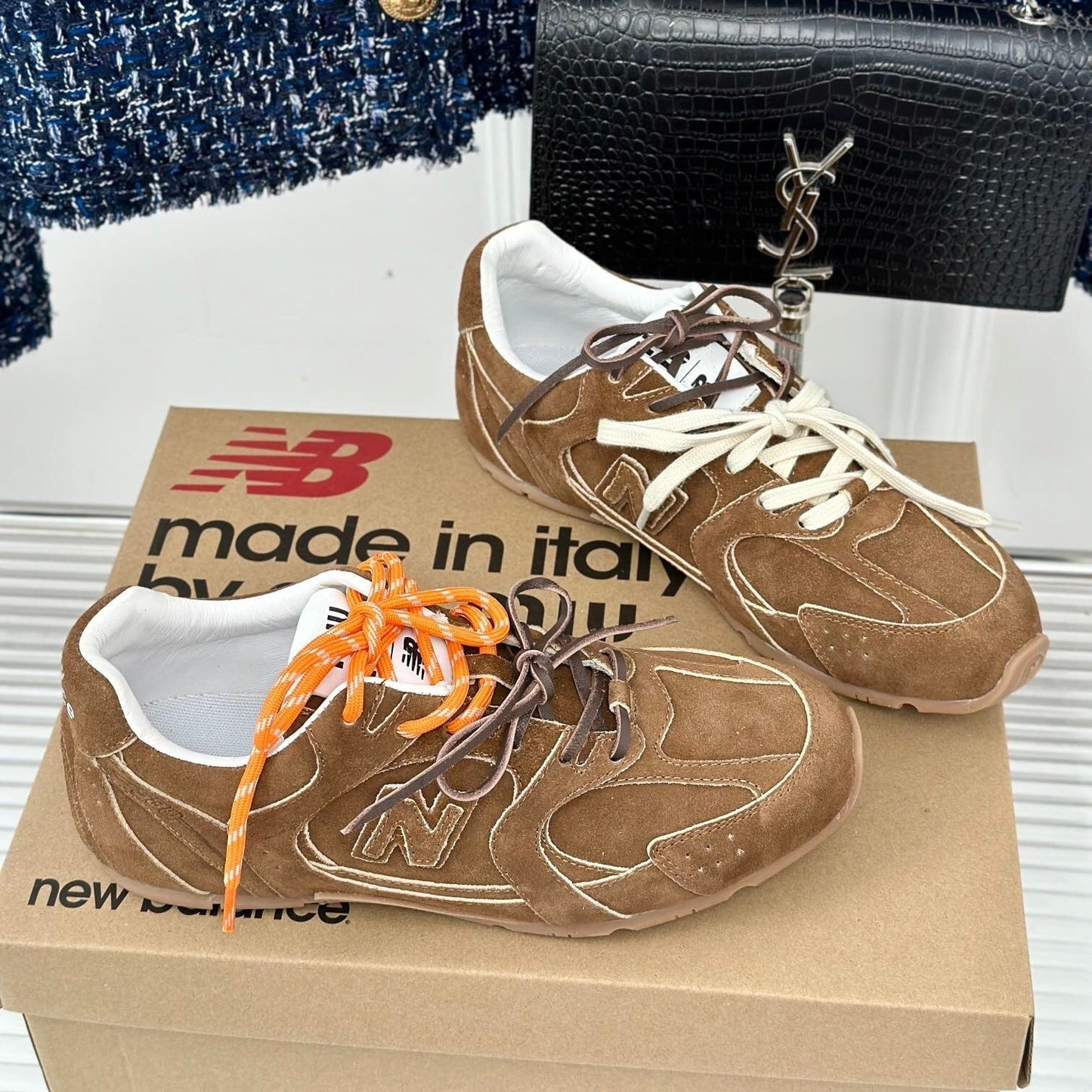 MIUMIU x NB BROWN Sneakers 530 SUEDE - 35